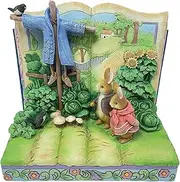 Enesco Peter/Benjamin by Scarecrow St Figurine, 5.31 inch Height, Pastel Color, Peter Rabbit - Beatrix Potter, Collectible Figurines