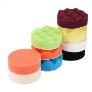 12Pcs 3inch Sponge Buffing Polishing Pad Kit For Polisher & Adapter ECA