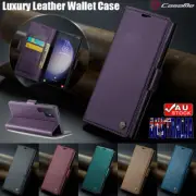For Samsung S25 Edge S24 S23 S22 S21 S20 FE Ultra Case Flip Leather Wallet Cover
