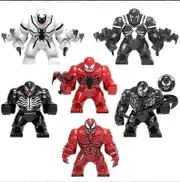 Anxihu 6pcs Venom Legends Series Action Figure Building Block Set Collectible Figures Venom Statue Toy Action Figures Toy Decoration Ornaments