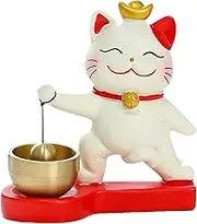 Lucky Cat Wind Chime Doorbell Ornament for Housewarming and Business, Style B