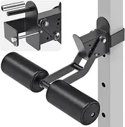 Kipika Leg Extension Attachment for Power Racks - Compatible with 2" x 2" & 3" x 3" Frames, 5/8" or 1" Hole - Adjustable Leg Hold Down with Foam Rollers for Intense Strength Training & Leg Workouts