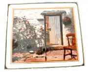 Vintage Cloverleaf Cork Back Table Mats 7 5/8" x 8 5/8"NIB Set of 6 Cottage