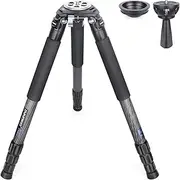 Carbon Fiber Tripod INNOREL LT364C Professional Heavy Duty Tripods Stable Compact Stand with 75mm Bowl Adapter for Camera Compatible with Ball Head & Hydraulic Head 36mm Tube 35kg Load, No Mid-column