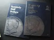 Lot of 2 Unused Whitman Coin Folders Albums Kennedy Half Dollars 9699 9698