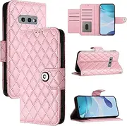 Compatible with Samsung Galaxy S10e 4G Cover,Compatible with Samsung Galaxy S10e 4G Card Slots Magnetic Closure Flip Kickstand Phone Case Pink