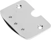Grcfumo 1 Pc Guitar Neck Plate, Guitar Cigar Box Brass Hinge Tailpiece, Guitar Neck Plate Metal Replacement for 3‑String Cigar Box Musical Instrument Accessories