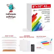 42 Pack Canvas Boards for Painting 8 x 10 inch Canvas Panels Blank - Gesso Pr...