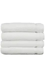 Linum Home Textiles Set of 4 Herringbone Hand Towels