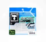 Jackall Soft Lure SW Light Game Tide Curly 2.8 Clear Glow Crush (6500)