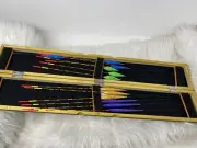 Fishing Floats Balsa Wood Bobbers Set With Storage Box Tackle Coarse Carp 12pcs