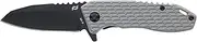 Schrade Delta Class Tenacity BLK Folder 6in with 2.5in AUS-10 Steel Blade and Aluminum Handle for EDC