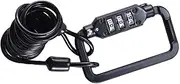 Lock - Lightweight Portable with 1.2m Coil U-Lock for | U Lock for Sports Locker, Fence, Toolbox, Case, Yyss