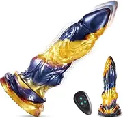 Thrusting Monster Dildo Sex Toys Anal Plug Vibrator, G-spot Dildo Remote Control Vibrator with 7 Vibration & Thrust mode silicone dildo Adult Toys with Suction Cup for Women Men