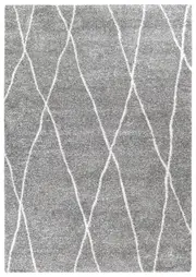 Alpha Shaggy Bedrock In Grey Rug