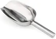 Cabilock Stainless Steel Scoop Food Grade Ice Cream and Candy Shovel for Weddings Buffets Bars for Serving Sweet Treats and Pet Food Silver Finish