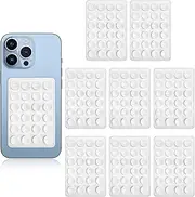 8Pcs Silicone Suction Phone Case Adhesive Mount,T Tersely Silicon Sticky Phone Grip with Higher Suction Power for Cell Phone, Hands-Free Phone Accessories Holder for Selfies and Videos