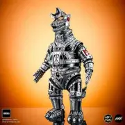 MONDO Attack Peter Linocut MECHAGODZILLA SILVER Variant Vinyl Figure LE Of 600