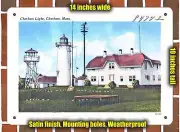 METAL SIGN - Massachusetts Postcard - Chatham Light, Chatham, Mass. 1