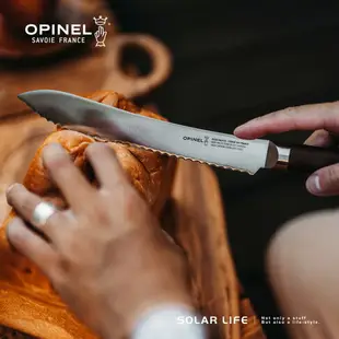 法國OPINEL Les Forges 1890 Bread Knife 21cm麵包刀(山毛櫸木刀柄)#OPI_002284.鋸齒麵包刀 木柄蛋糕刀 麵包切片刀 不鏽鋼吐司刀 蕃茄刀牛排刀