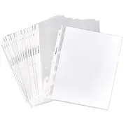 Amazon Basics Clear Sheet Protectors for 3 Ring Binder, 21.59 x 27.94 cm, 100-Pack
