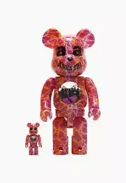 Medicom Toy Bearbrick BE@RBRICK Atmos ANNA SUI Collab 100% & 400% Set Japan