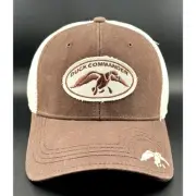 Adult DUCK COMMANDER CAP Brown White - OSFM - Adjustable - NEW