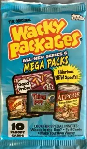 2007 Wacky Packages All New Series 6 Stickers Unopened Pack - Factory Sealed