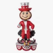Brutus Buckeye Ohio State Buckeyes 2023 Independence Day Bobblehead NCAA