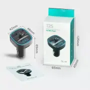 T25 Car Bluetooth 5.0 FM Modulator Transmitter Fast Charging Charger MP3 Player