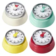 60 Minutes Visual Analog Timer Countdown Clock Time Management Kitchen Tool