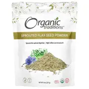 Organic Traditions, Sprouted Flax Seed Powder, 8 oz (227 g)