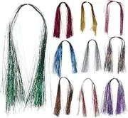 10 Pcs Fly Tying Materials Crystal Flash Ripple Fishing Lure Making Supplie for Outdoor Fishing DIY Accessory
