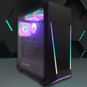 Custom RGB Gaming Desktop PC Intel Core i7 3.40 Quad 16 GB RAM 1TB SSD RX580