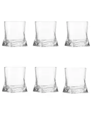 10 Strawberry Street Set of 6 Gotico Glassware: Double Old Fashioned