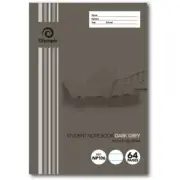 Olympic NSW NP106 Student Notebook Dark Grey 10mm Ruled 64 Pages 197743 x 20