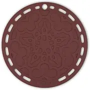 [Le Creuset] Heritage French Silicone Trivet, Garnet, 20 cm Size