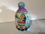 Bahamas Collector Series Ceramic Bell Colorful Water Scenery Hand Painted