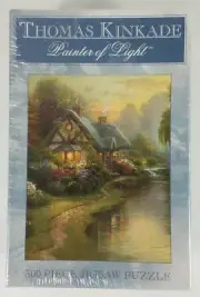 NIP Thomas Kinkade Painter of Light Quite Evening 300 piece jigsaw puzzle Sealed