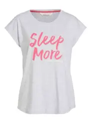 NEW PETER ALEXANDER SLEEP MORE PINK / GREY MARLE XS PJ TOP RRP$49.95