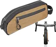 Front Frame Bag - Bike Front Bag - Waterproof Cycling Accessories Organizer with Side Zipper, Repair Kit Storage for Commuting Touring Mountain Biking Road Cycling