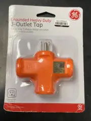 Grounded Heavy Duty 3-outlet Tap. T-shape Design Provides Easy Access To Outlets