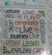 KAISERCRAFT BASIC Rub-Ons "Journey" BR019