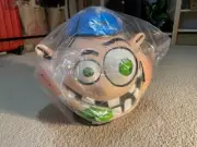 PSYCHO P SOURS CANDY CRAZY GUY Large Display Piggy Bank With Lid Vintage Sealed