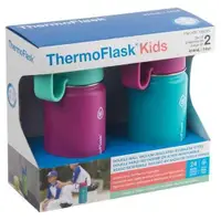 在飛比找蝦皮購物優惠-Thermoflask 不鏽鋼兒童冷水瓶兩件組 414毫升/