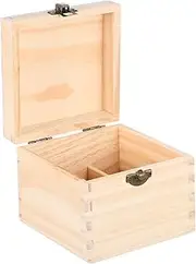 KOMBIUDA 1 PC Essential Oil Storage Box Essential Oil Storage Case Essential Oil Container Bottle Organizer Bead Storage Organizer Essential Oil for Diffusers Dispenser Container Wooden