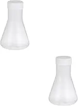 JECOMPRIS 2sets Plastic Erlenmeyer Flask Dropper Chemistry of Tea Bottle Experiment Flask Chemistry Liquid Cup Hydrate Hip Flask Mouth Conical Flask Bulb Flask Cups Beaker Plastic 5pcs*2