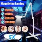 5X LED Magnifier Lamp Rolling Floor Stand Facial Magnifying Salon Beauty NEW