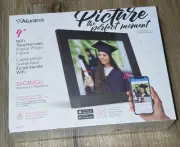 ALURATEK 9" WiFi TOUCHSCREEN DIGITAL PHOTO FRAME WITH MOTION 16GB NEW SEALED