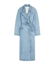 Dries Van Noten Denim Trench Coat S,M light blue